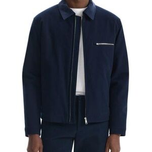Theory Zip-Up Brushed Cotton Twill Jacket- BRAND NEW!